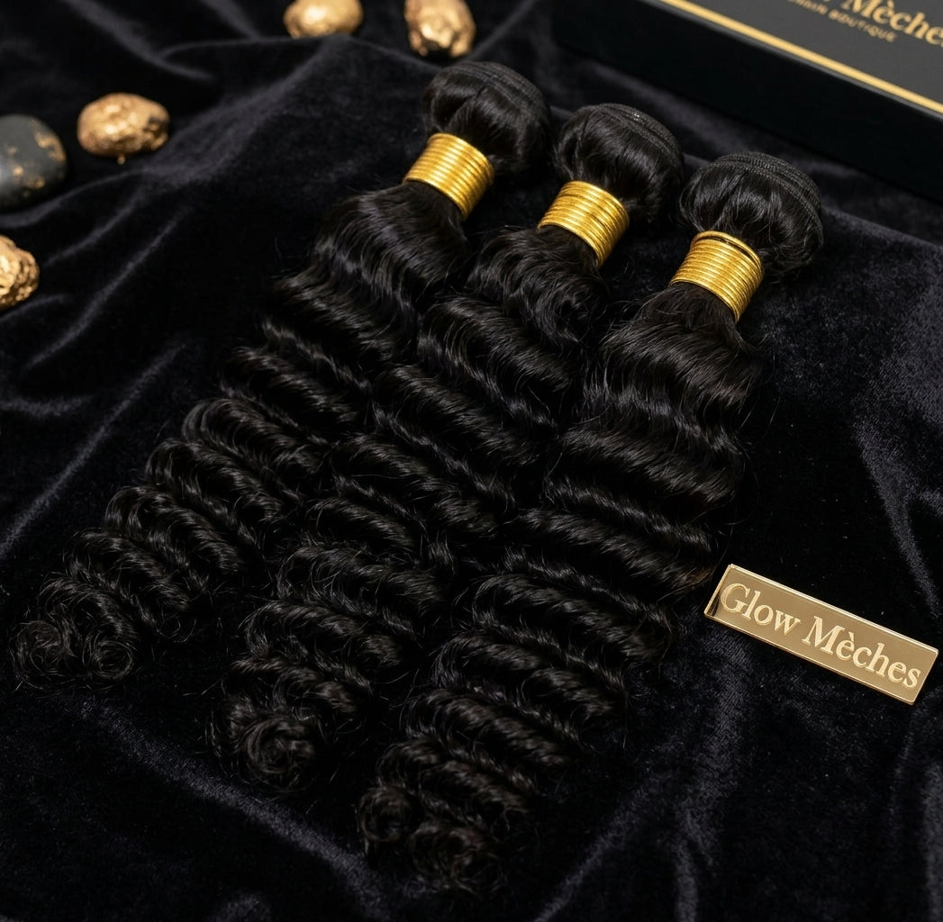 Premium Deep Wave Virgin Hair Bundles – Glow Mèches Luxury Collection