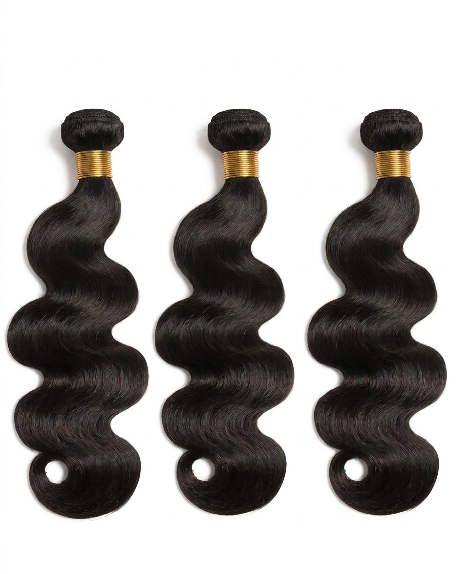 Premium Short Body Wave Virgin Hair Bundles.