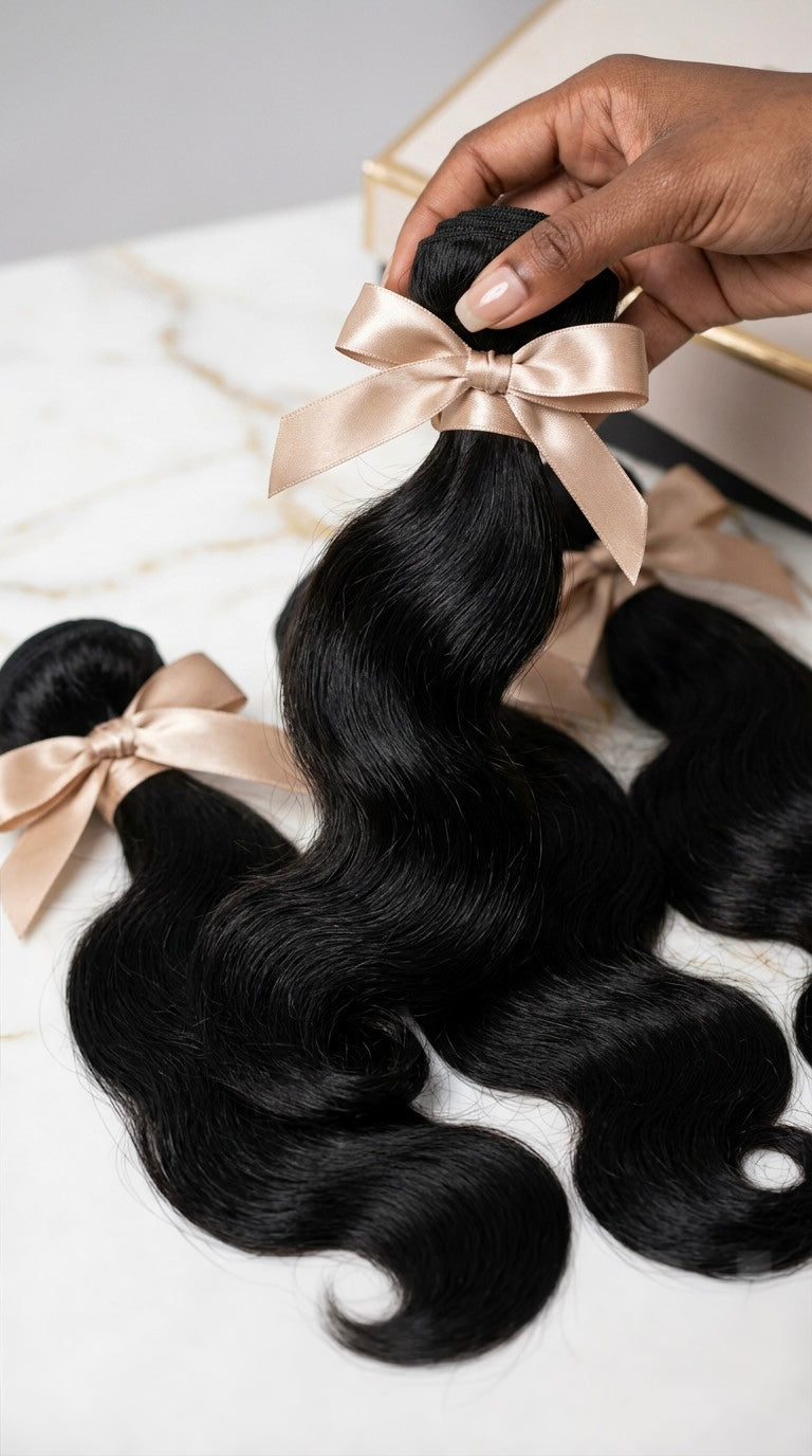 Premium Short Body Wave Virgin Hair Bundles.